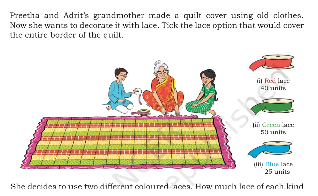NCERT Class 5 Maths Chapter 11, solved question 1