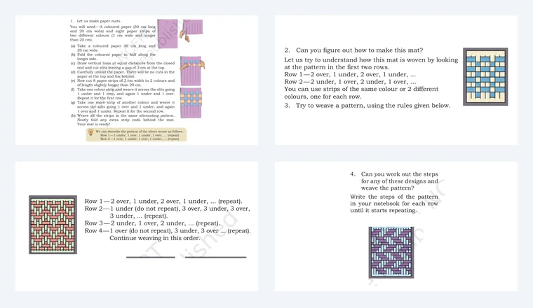 Questions from Class 5 Maths Chapter 7, Shapes and Patterns