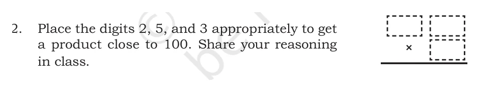 NCERT Class 5 Maths Chapter 6, solved question 2