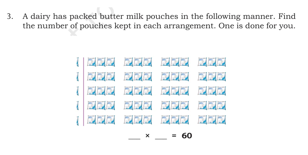 NCERT Class 5 Maths Chapter 6, solved question 3