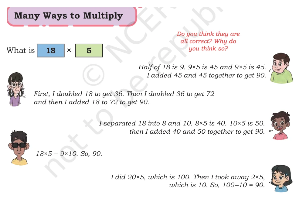 NCERT Class 5 Maths Chapter 6, solved question 52
