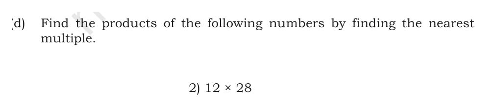 NCERT Class 5 Maths Chapter 6, solved question 71