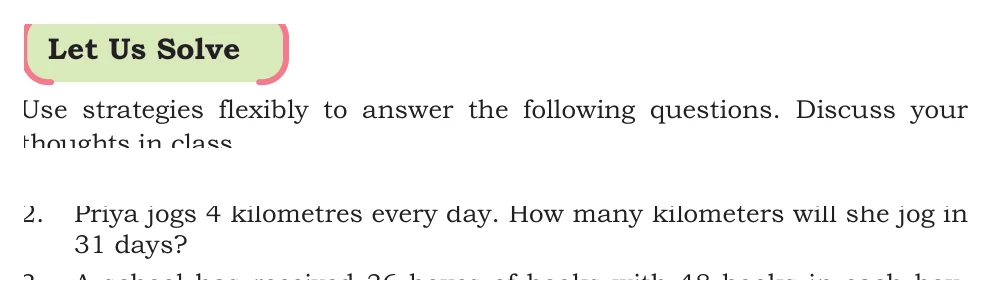 NCERT Class 5 Maths Chapter 6, solved question 77