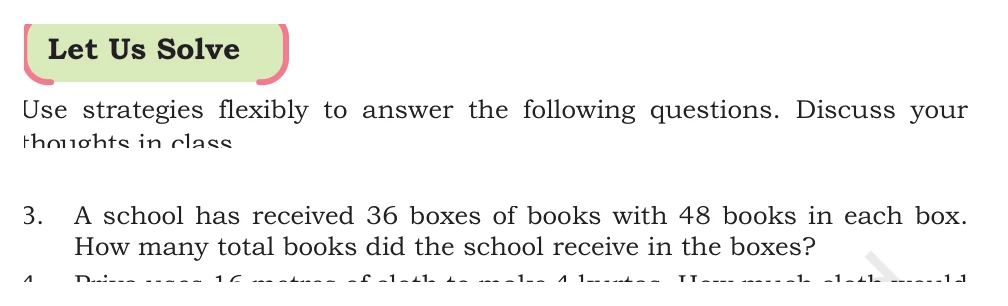 NCERT Class 5 Maths Chapter 6, solved question 78