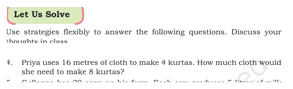 NCERT Class 5 Maths Chapter 6, solved question 79