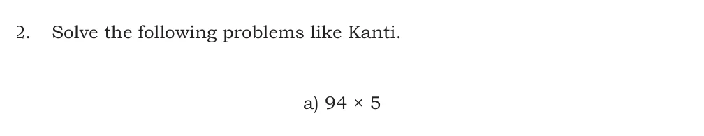 NCERT Class 5 Maths Chapter 6, solved question 91