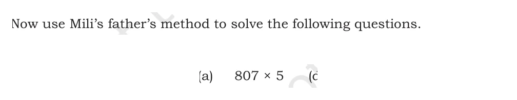 NCERT Class 5 Maths Chapter 6, solved question 124