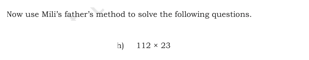 NCERT Class 5 Maths Chapter 6, solved question 131
