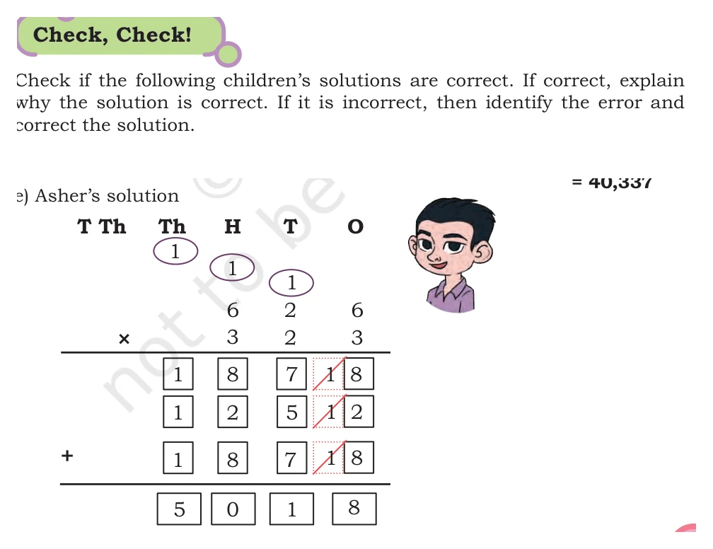 NCERT Class 5 Maths Chapter 6, solved question 137
