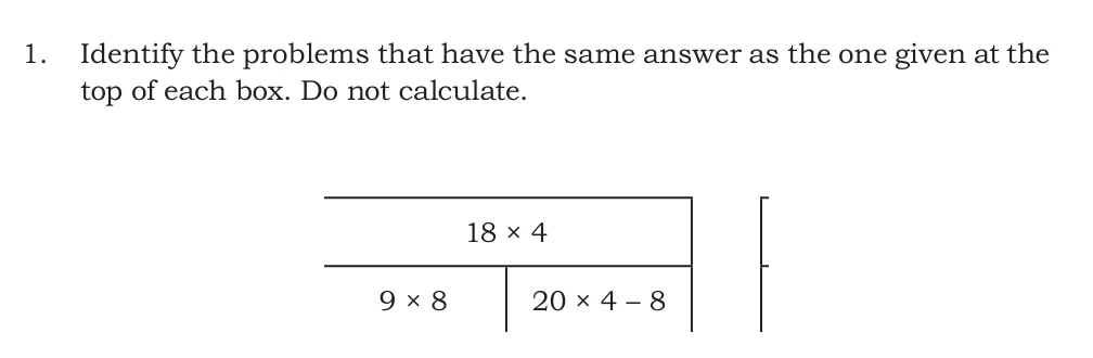 NCERT Class 5 Maths Chapter 6, solved question 140