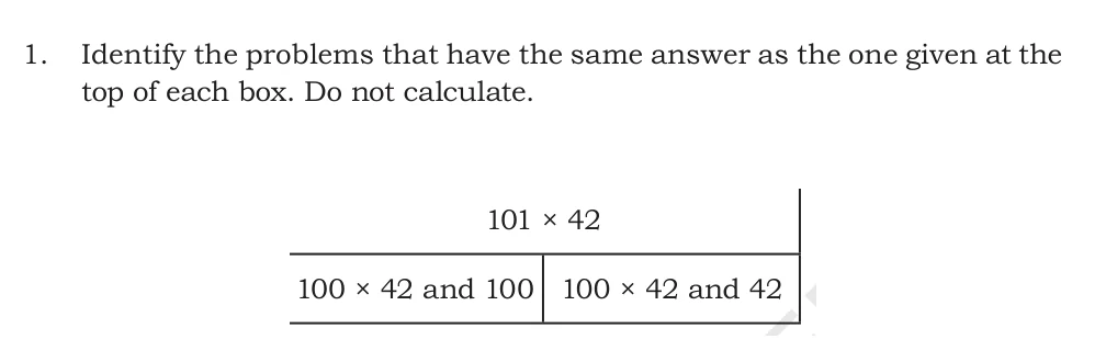 NCERT Class 5 Maths Chapter 6, solved question 142