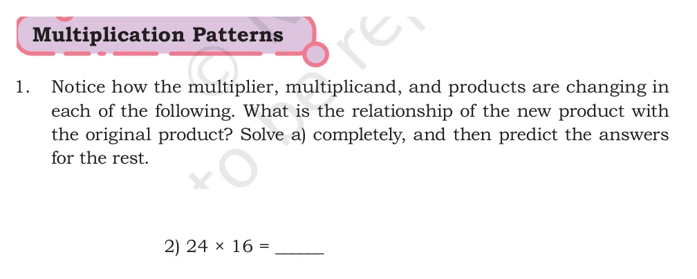 NCERT Class 5 Maths Chapter 6, solved question 184