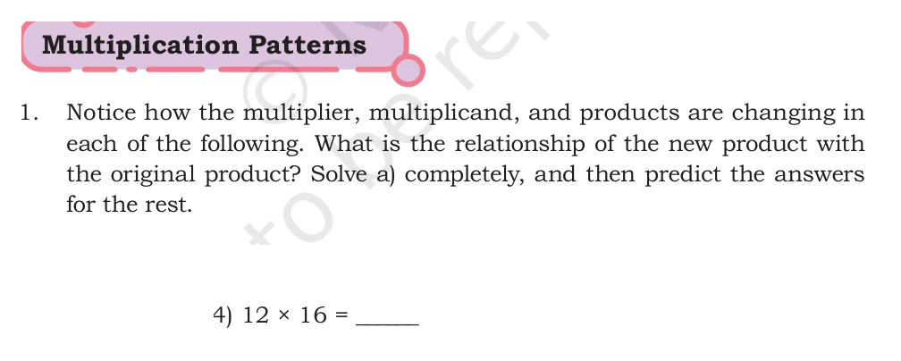 NCERT Class 5 Maths Chapter 6, solved question 186
