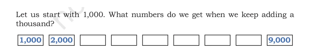NCERT Class 5 Maths Chapter 1, solved question 8