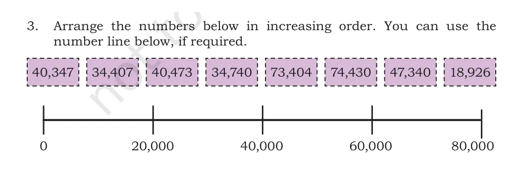 NCERT Class 5 Maths Chapter 1, solved question 39