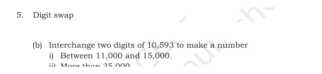NCERT Class 5 Maths Chapter 1, solved question 42