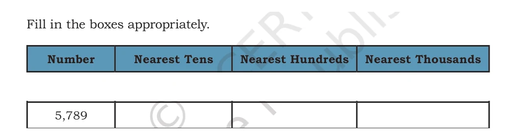 NCERT Class 5 Maths Chapter 1, solved question 51