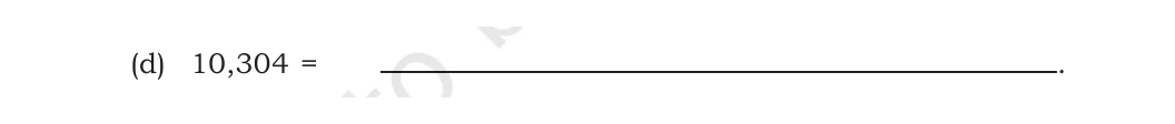 NCERT Class 5 Maths Chapter 1, solved question 102
