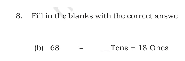 NCERT Class 5 Maths Chapter 1, solved question 106