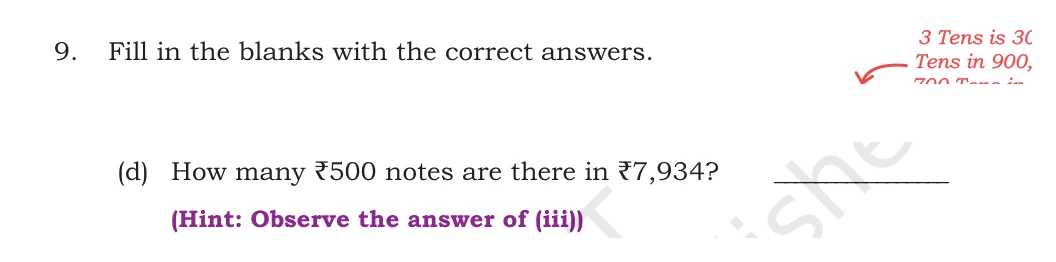 NCERT Class 5 Maths Chapter 1, solved question 115