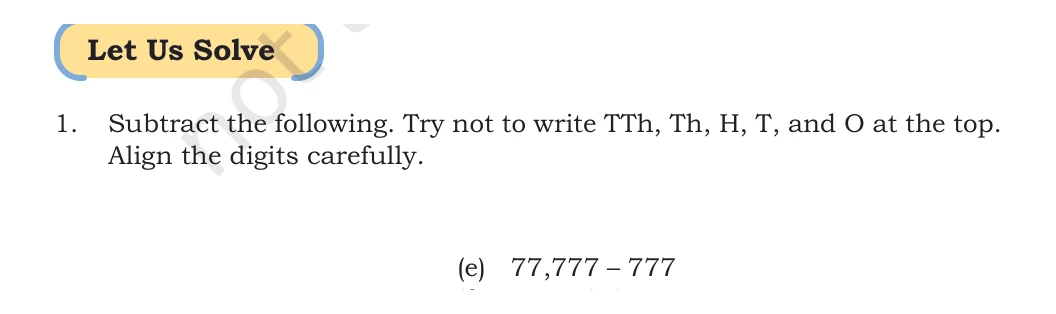 NCERT Class 5 Maths Chapter 4, solved question 62