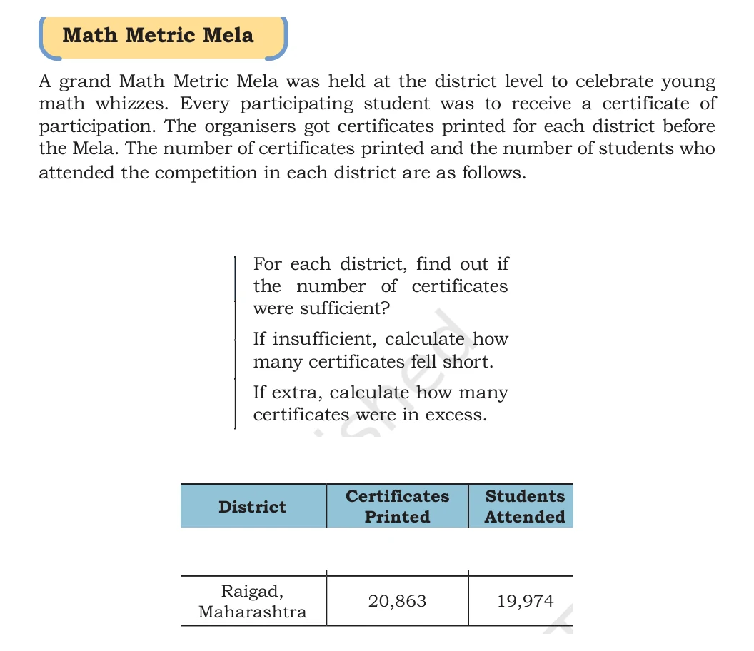 NCERT Class 5 Maths Chapter 4, solved question 123