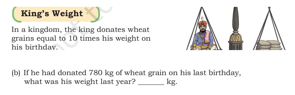 NCERT Class 5 Maths Chapter 8, solved question 71
