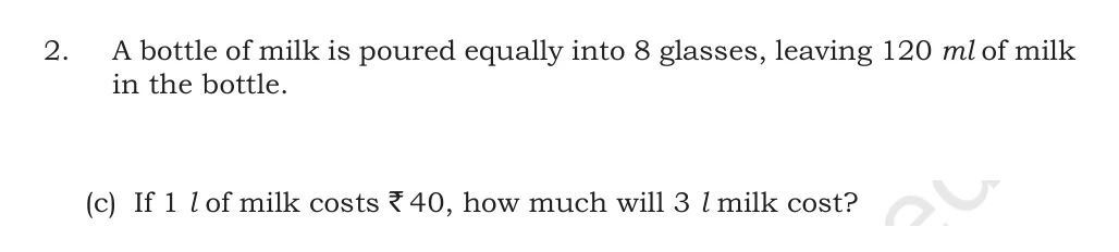 NCERT Class 5 Maths Chapter 8, solved question 144