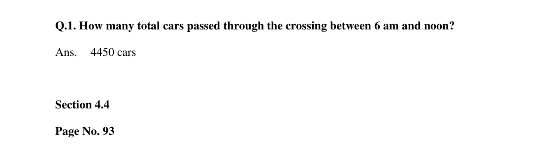 Source worked solution for Class 6 Chapter 4, question 15, part 1