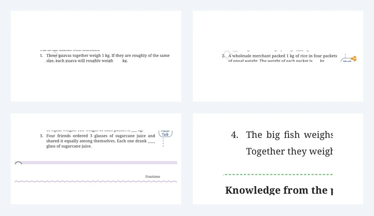 Questions from Class 6 Maths Chapter 7, Fractions