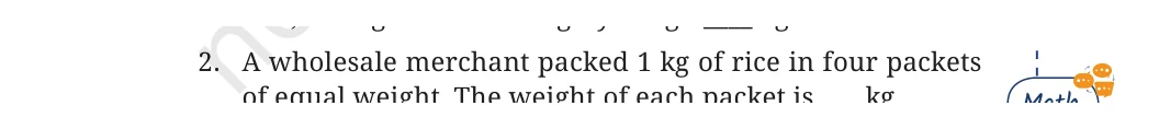 NCERT Class 6 Maths Chapter 7, question 2