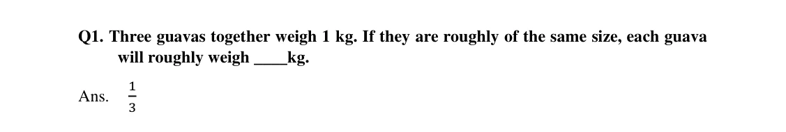 Source worked solution for Class 6 Chapter 7, question 1, part 1
