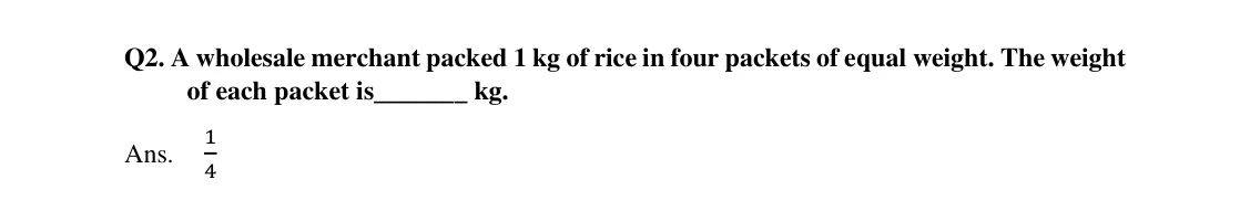 Source worked solution for Class 6 Chapter 7, question 2, part 1