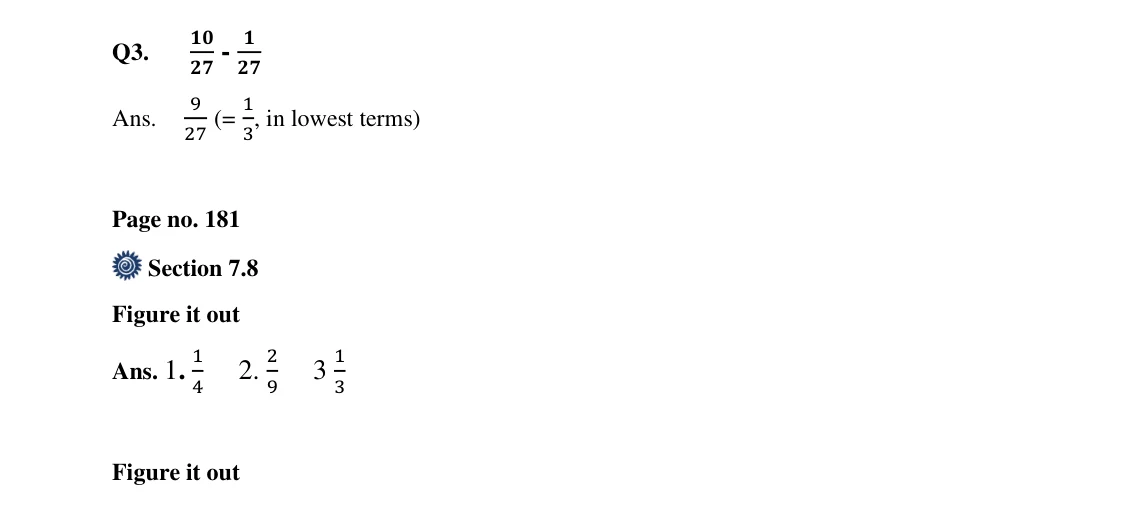 Source worked solution for Class 6 Chapter 7, question 49, part 1