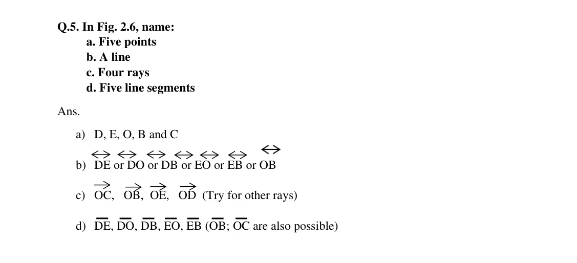 Source worked solution for Class 6 Chapter 2, question 5, part 1