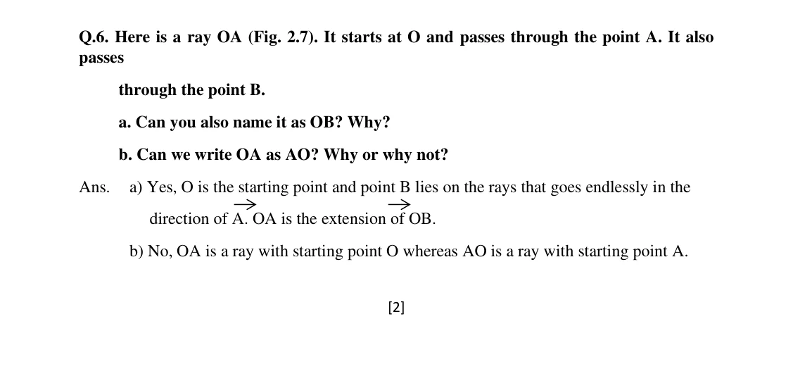 Source worked solution for Class 6 Chapter 2, question 6, part 1
