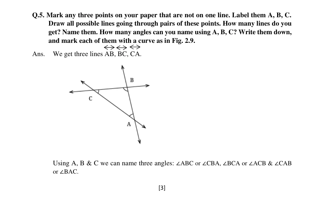 Source worked solution for Class 6 Chapter 2, question 10, part 1