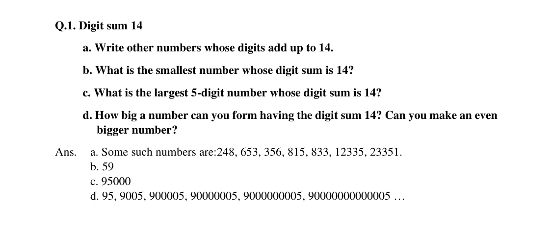 Source worked solution for Class 6 Chapter 3, question 27, part 1