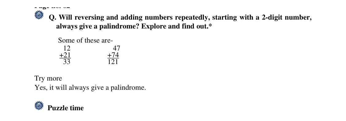 Source worked solution for Class 6 Chapter 3, question 31, part 1