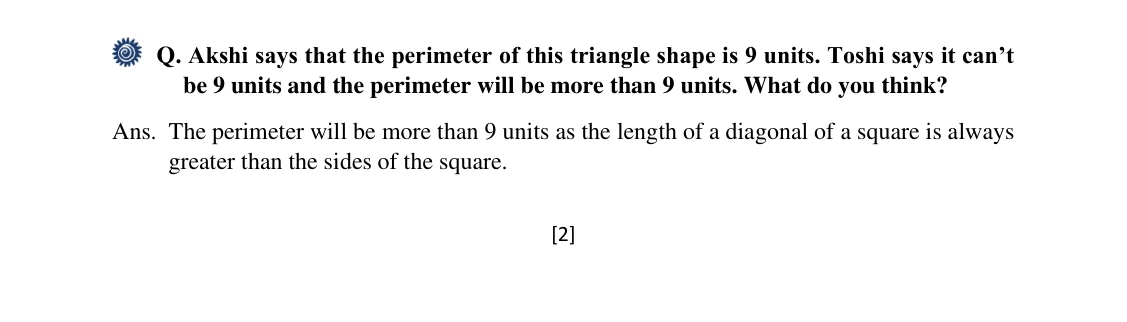 Source worked solution for Class 6 Chapter 6, question 9, part 1