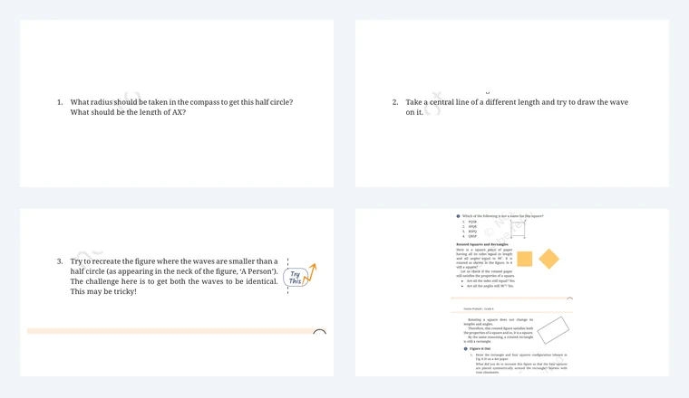 Questions from Class 6 Maths Chapter 8, Playing with Constructions