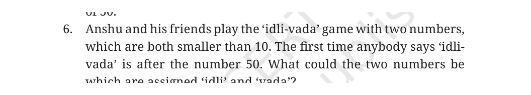 NCERT Class 6 Maths Chapter 5, question 14