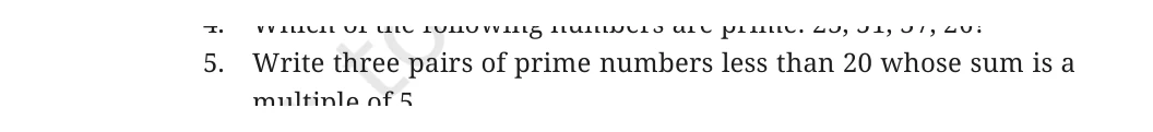 NCERT Class 6 Maths Chapter 5, question 24