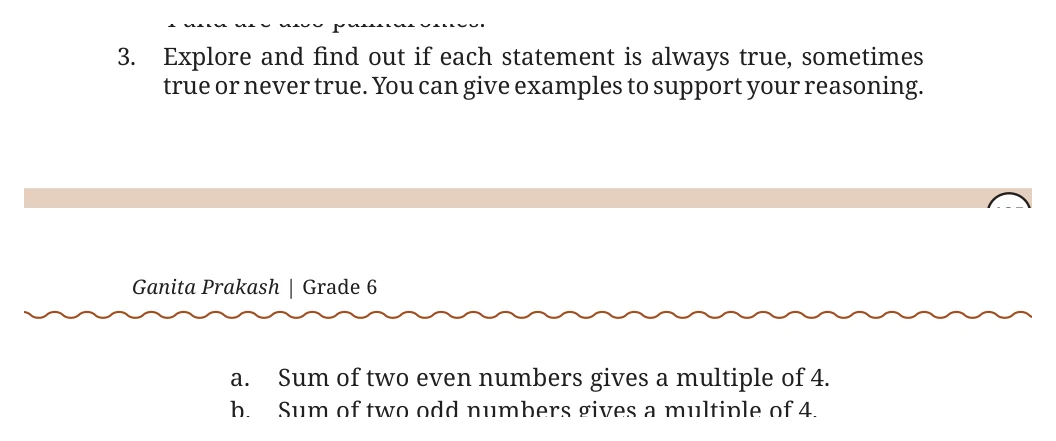 NCERT Class 6 Maths Chapter 5, question 50