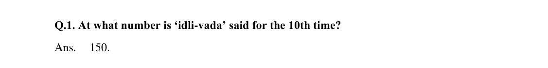 Source worked solution for Class 6 Chapter 5, question 1, part 1