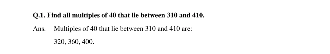 Source worked solution for Class 6 Chapter 5, question 9, part 1