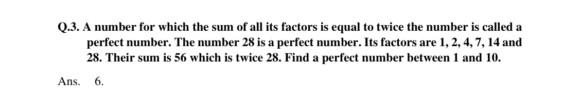 Source worked solution for Class 6 Chapter 5, question 11, part 1