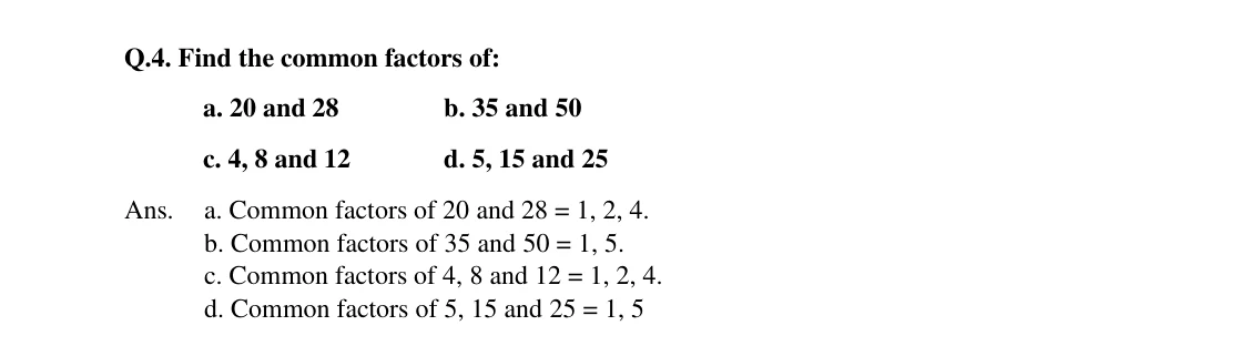 Source worked solution for Class 6 Chapter 5, question 12, part 1
