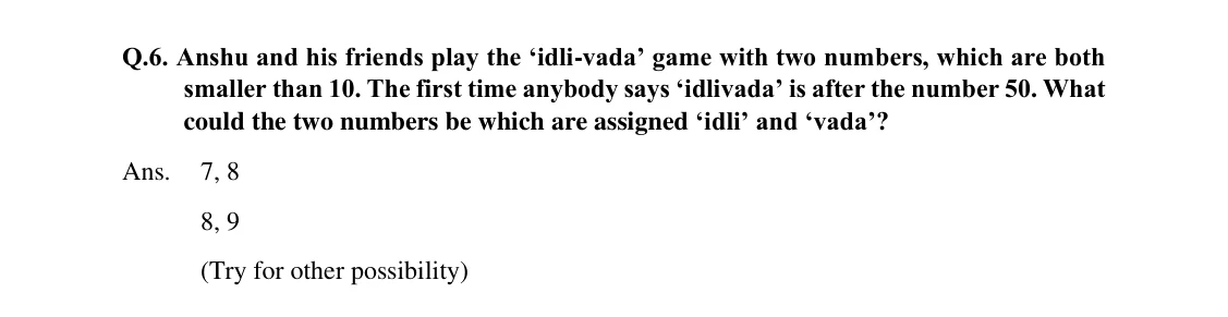 Source worked solution for Class 6 Chapter 5, question 14, part 1