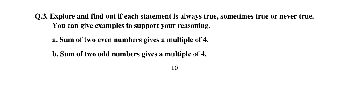Source worked solution for Class 6 Chapter 5, question 50, part 1